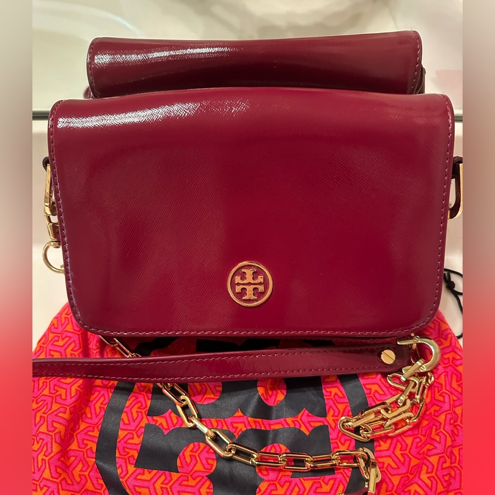 Tory Burch Robinson Handbag โ Raspberry Pink - Picture 3 of 8